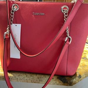 new Calvin Klein, with silver hardware